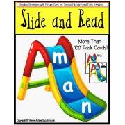 Reading Strategies: 100 Slide and Read Word Cards - Autism and Special Education